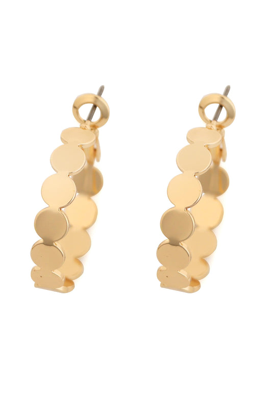 SOUTH MOON UNDER 1 In Hoop Disc Earring