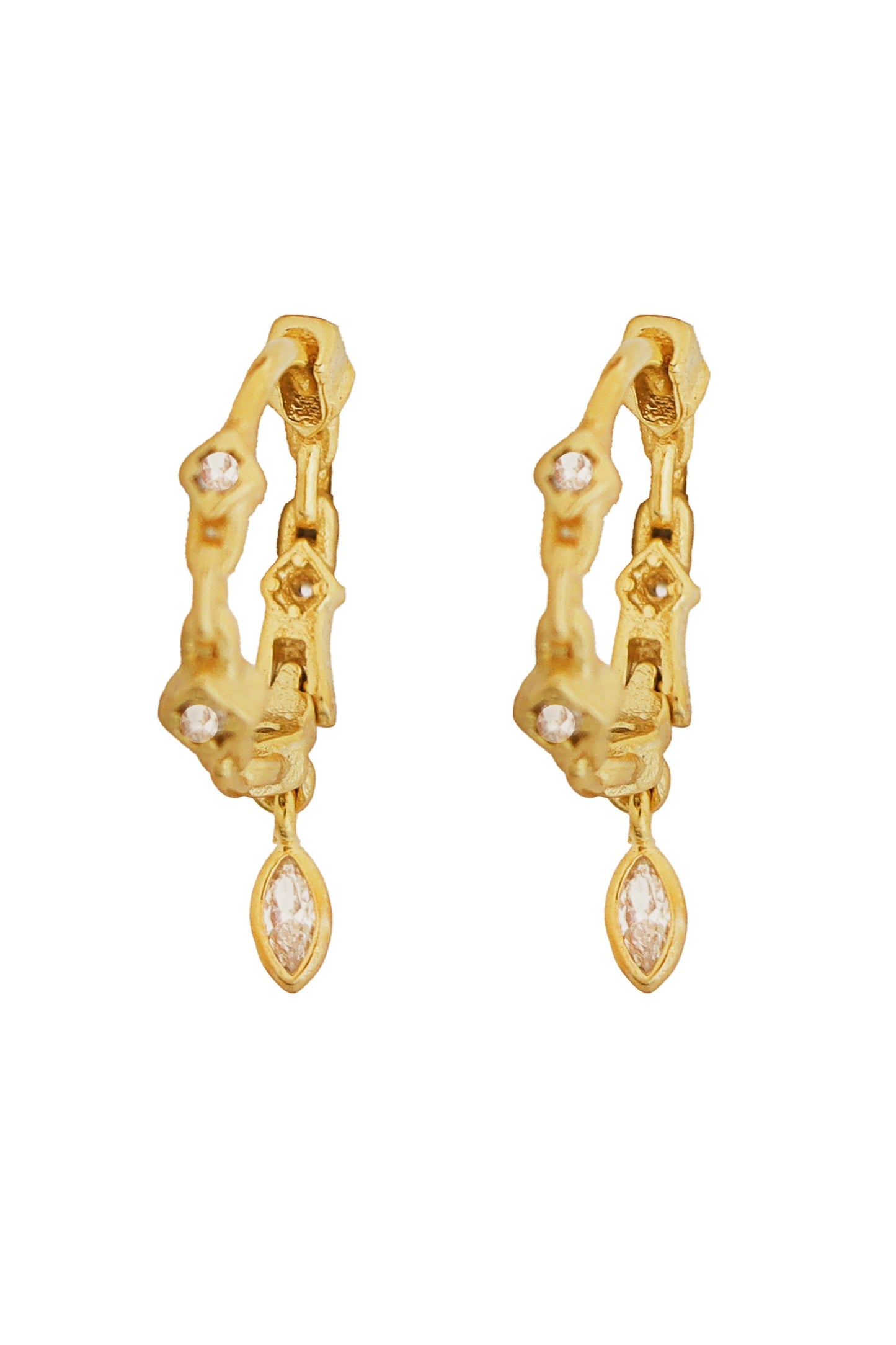 SOUTH MOON UNDER Everyday CZ Huggie Earrings