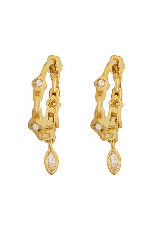 SOUTH MOON UNDER Everyday CZ Huggie Earrings