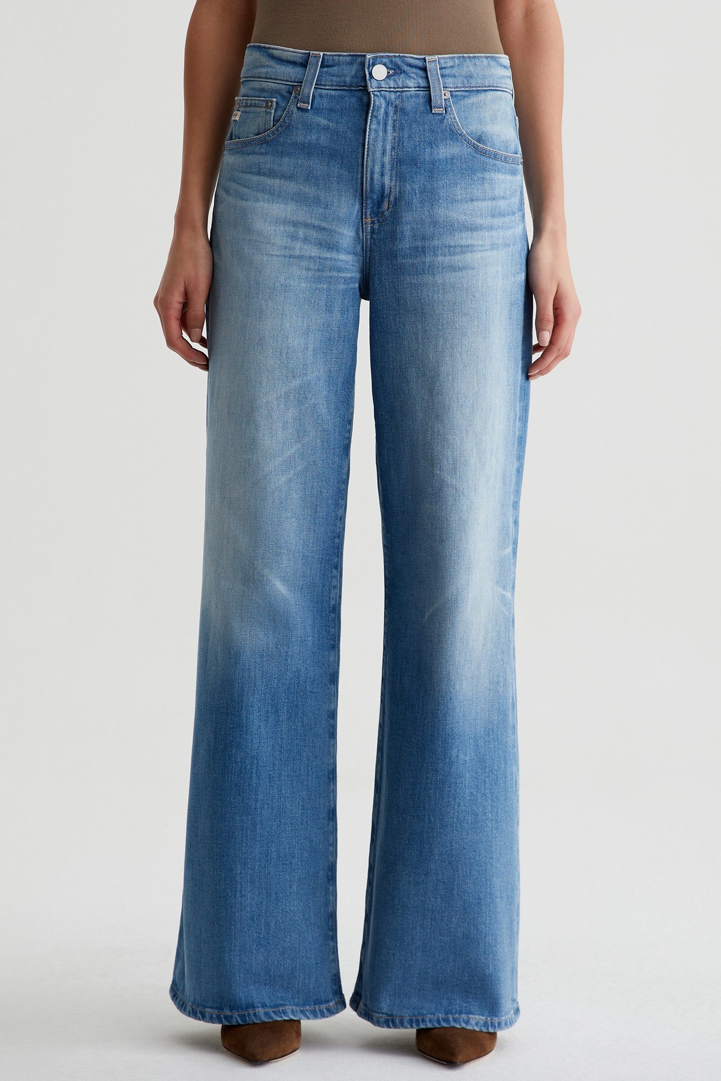 AG Mid Rise Wide Leg