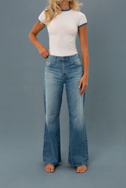  AG Mid Rise Wide Leg