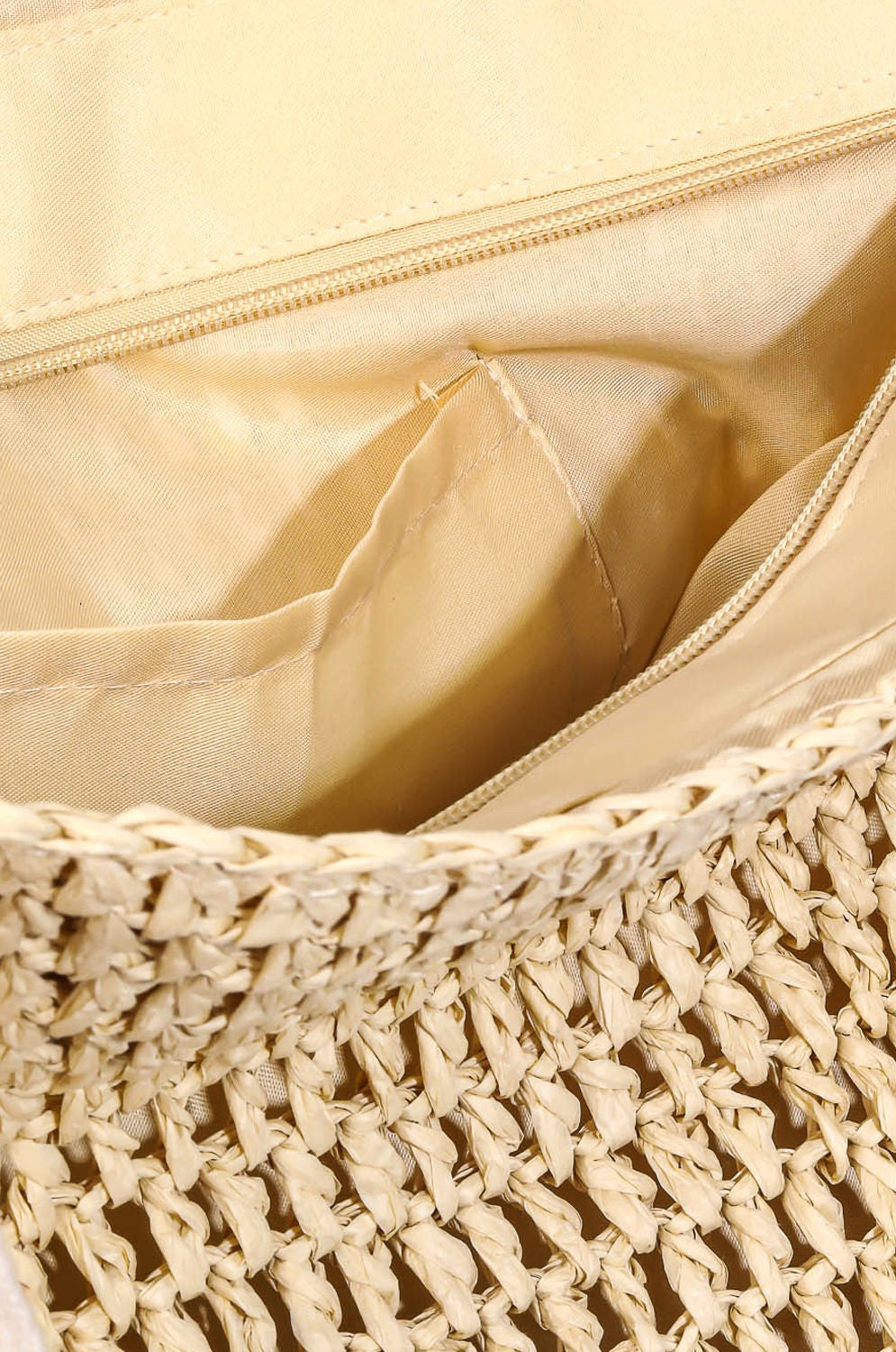  SOUTH MOON UNDER Straw Braided Hat Carrier Tote