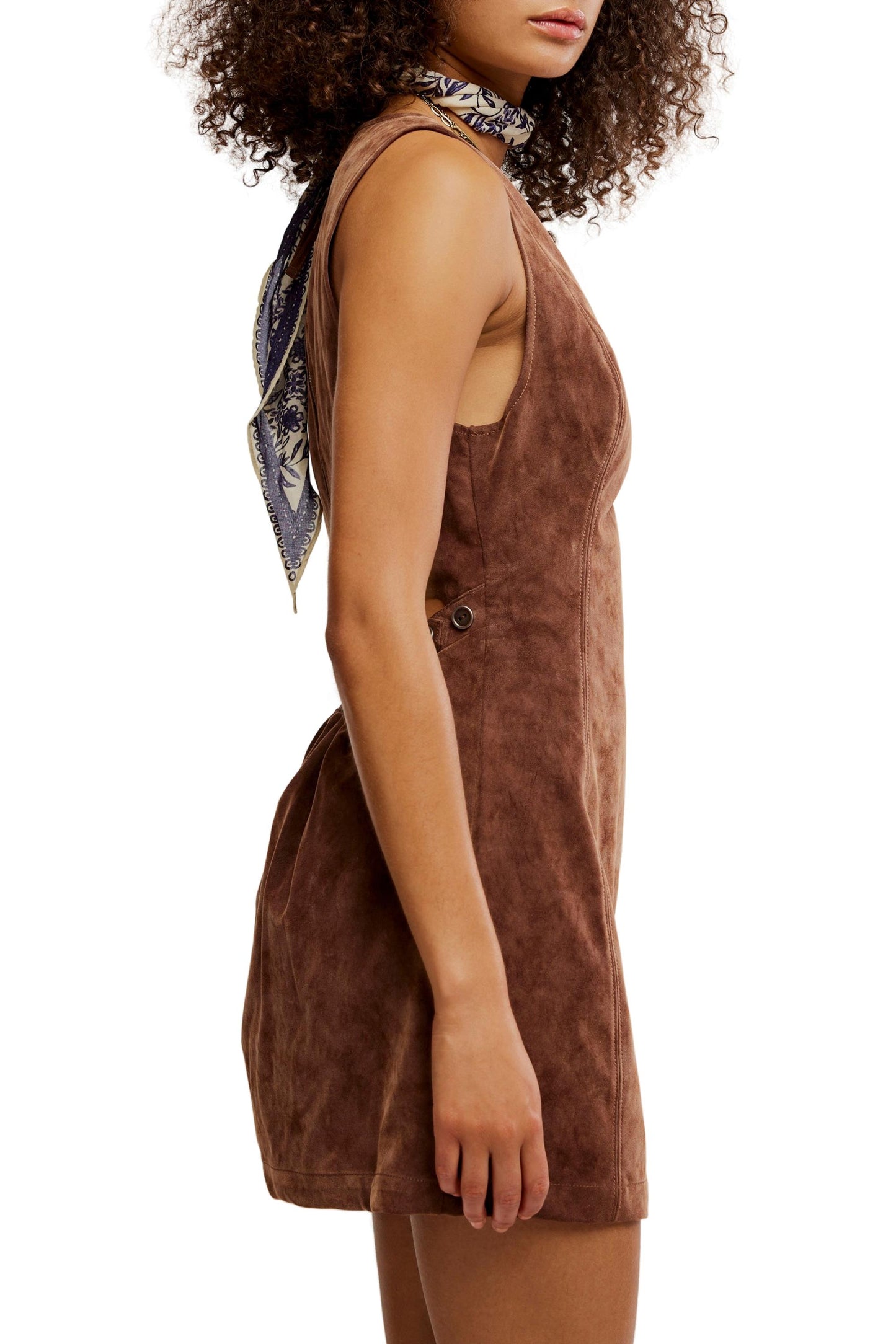  FREE PEOPLE Atlas Suede Mini Dress