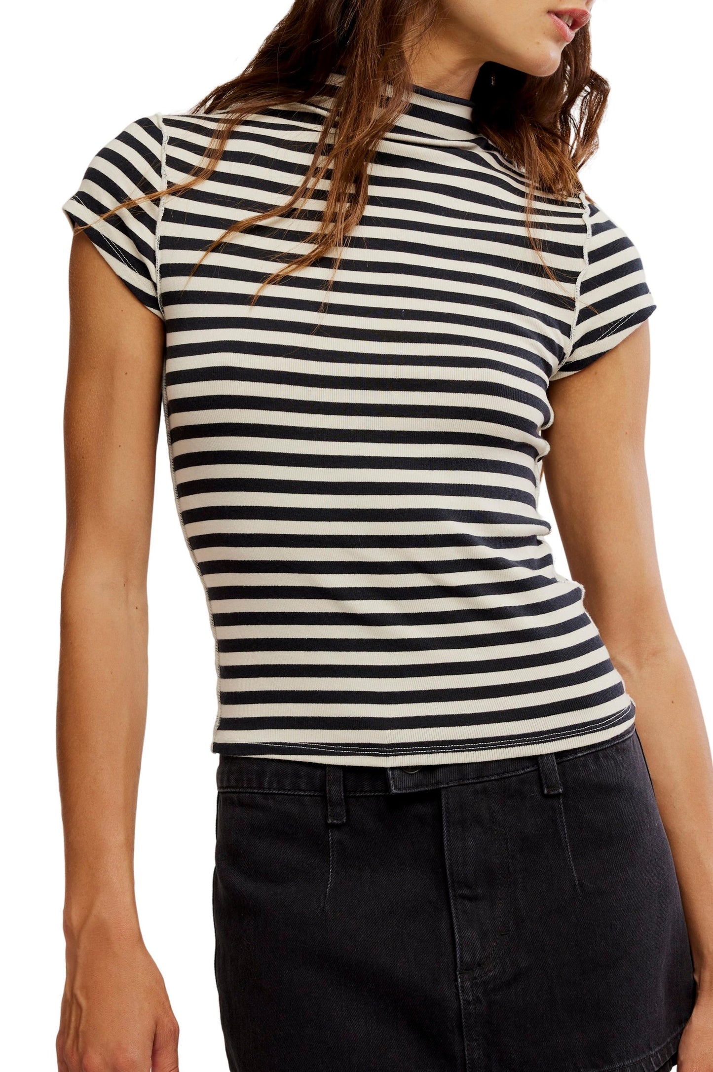  FREE PEOPLE Lola Stripe Tee