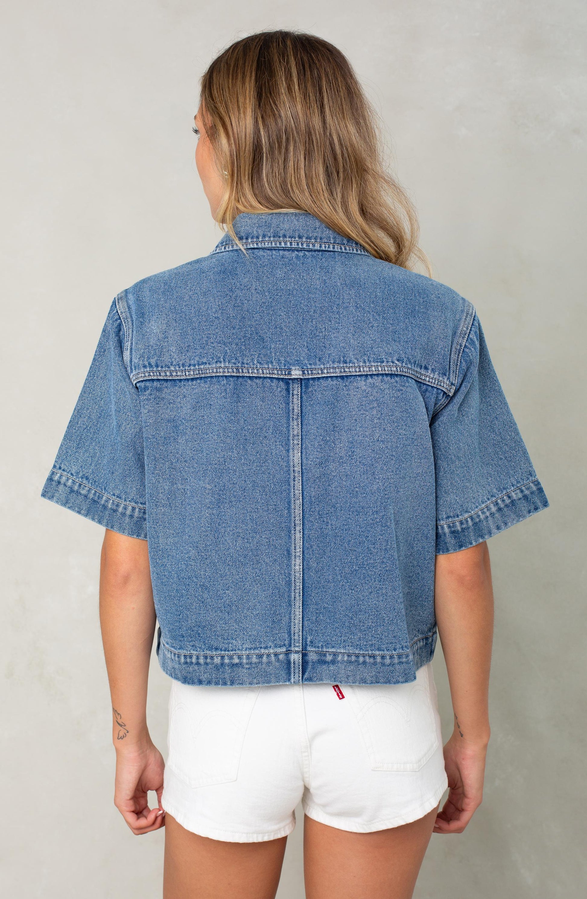  ISLA Dede Short Sleeve Denim Jacket