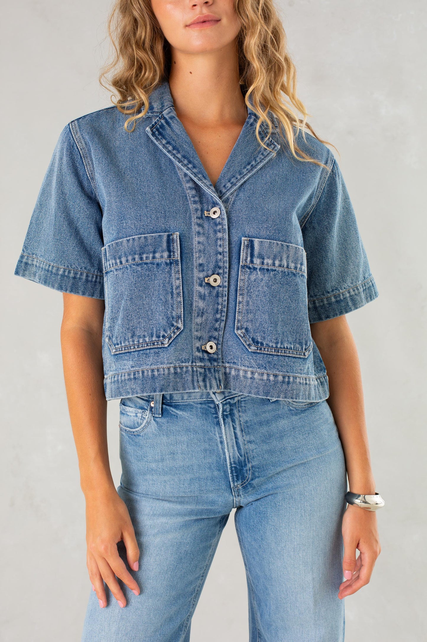  ISLA Dede Short Sleeve Denim Jacket
