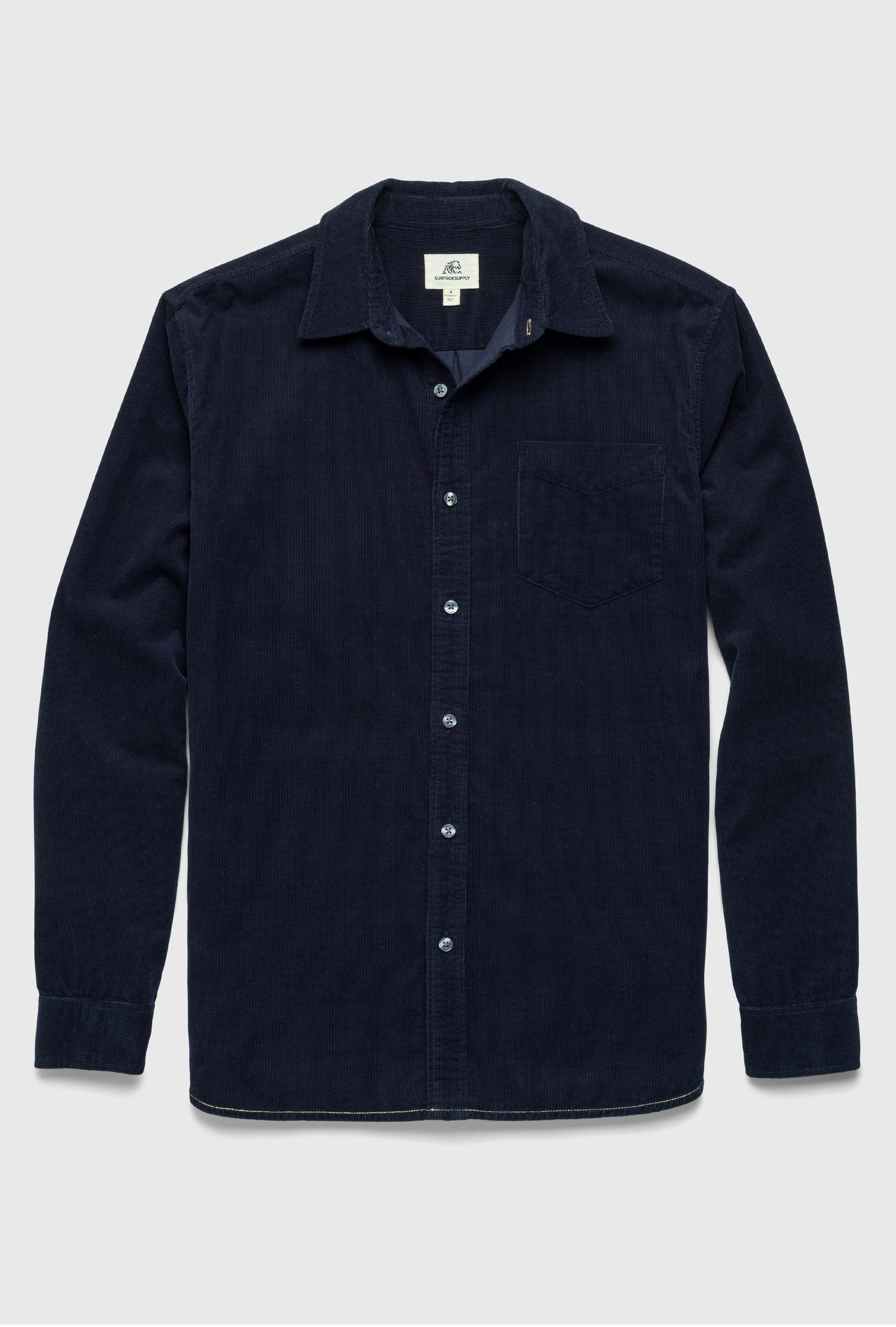  SURFSIDE SUPPLY COMP Brian Long Sleeve Baby Corduroy 1 Pocket Shirt
