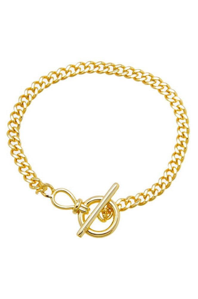  BY ADINA EDEN Chunky Cuban Toggle Bracelet