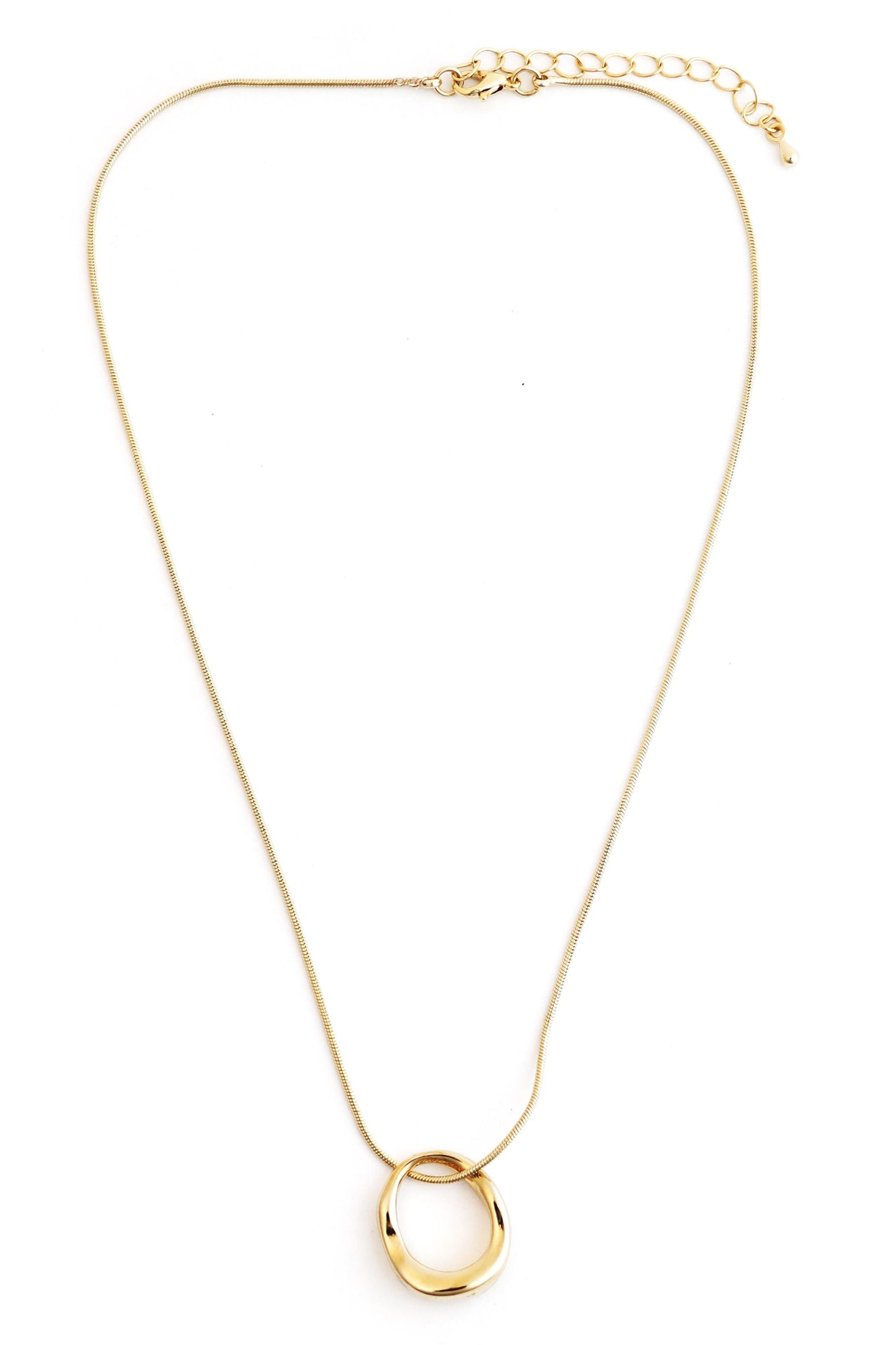  PANACEA 16 In Neck Round Chain Ring Pendant