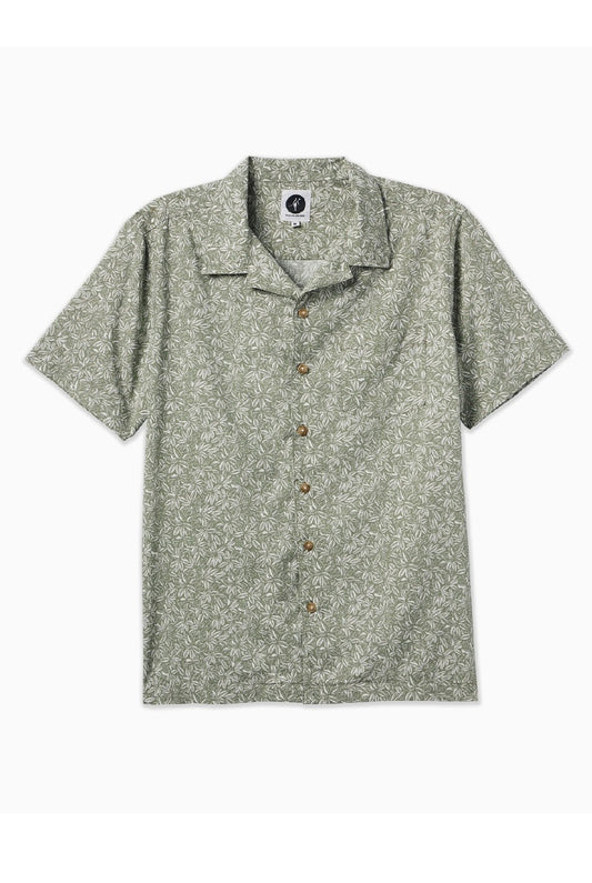  TOES ON THE NOSE Palms Short Sleeve Button Up Shirt