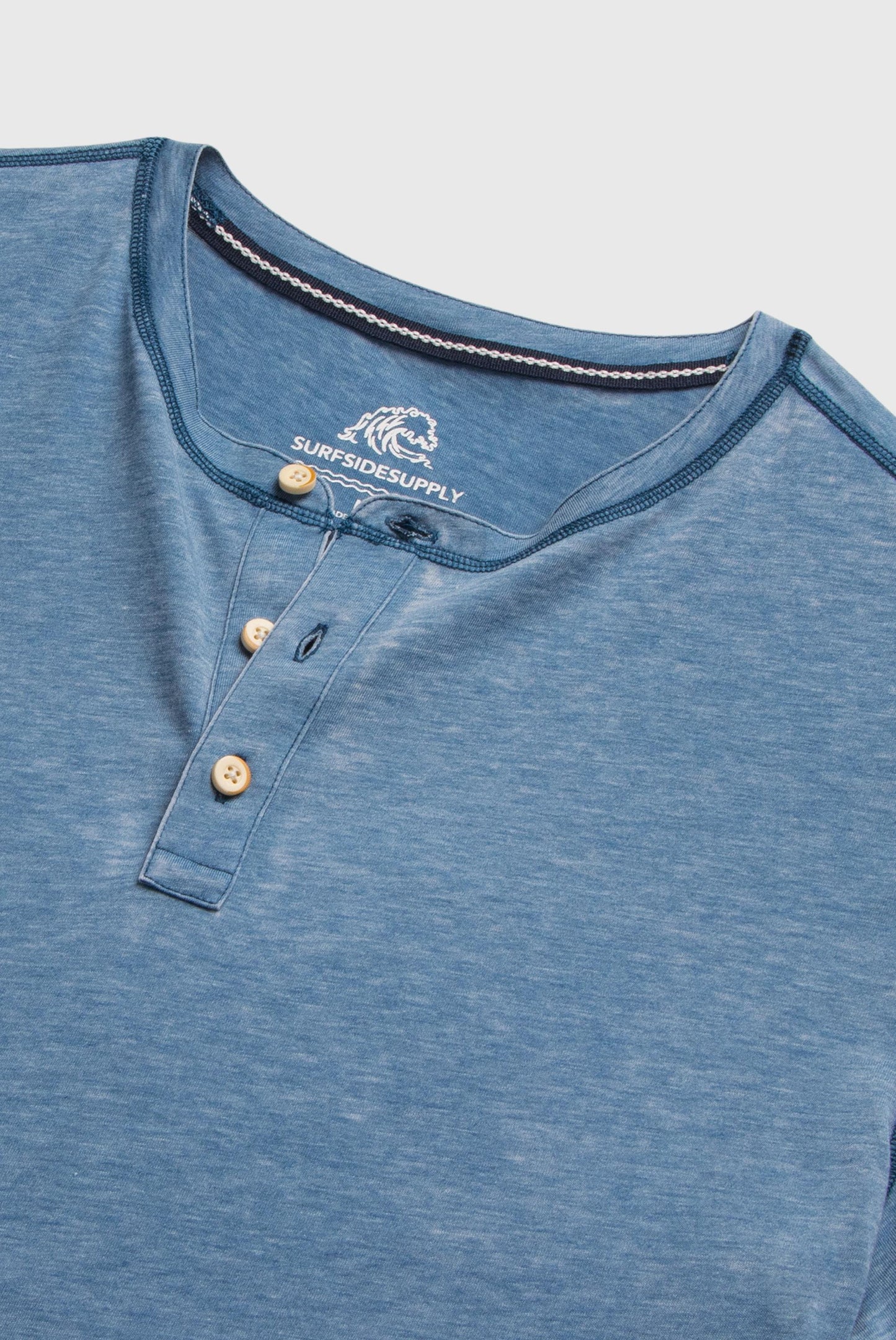  SURFSIDE SUPPLY COMP Sean Short Sleeve Burnout Henley
