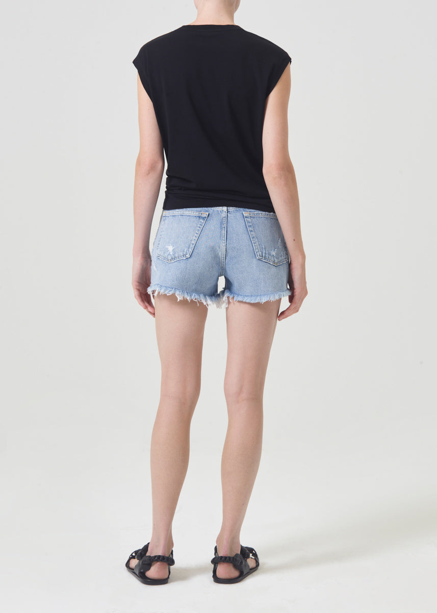  AGOLDE Parker Vintage Hi Rise Cut Off Denim Short